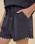 Poppy Eyelet Drawstring Shorts