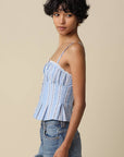 Lunaria Pinstripe Corset Top