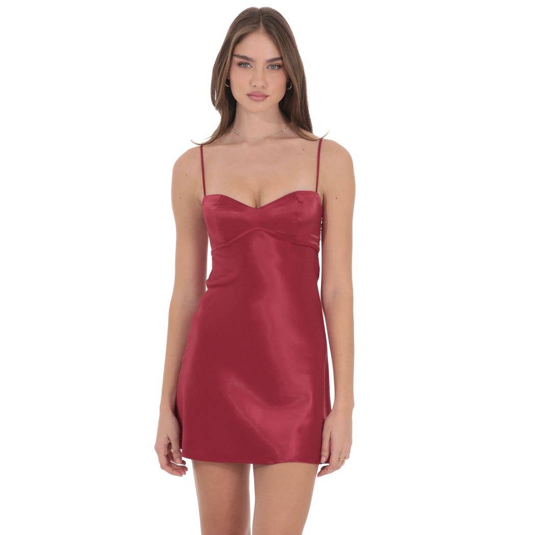 lucy in the sky red bodycon dress Ruffle Bodycon Dress in Red