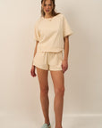 Andrea Scallop Trim Shorts