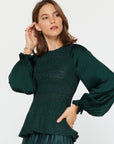 Gilda Glitter Flared Sweater