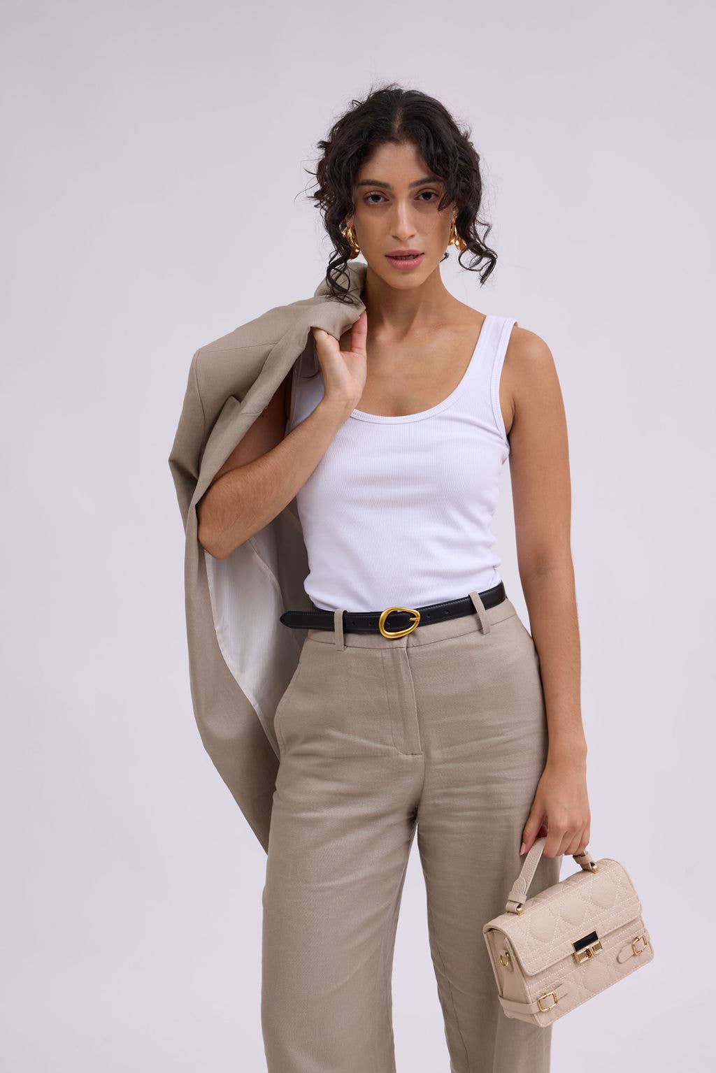 Asymmetrical Buckle Belt