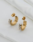 Gold CZ Hoops