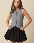 Angie Gingham Mini Dress