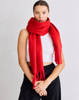 The Stockholm Scarf Crimson Red