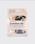 Eco-Friendly Creaseless Clips 4pc Set - Black Terrazzo - sanitystyle