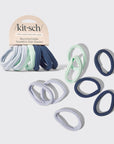 Recycled Seamless Hair Elastics 8pc Set- Garden Bouquet