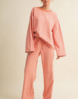 Striped Cotton Knit Oversized Top