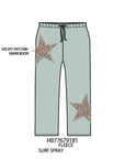 Velvet Animal Print Stars Sweatpants - TWEEN GIRLS
