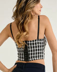 Monica Tweed Corset Top
