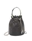Kasee Small Crystal Top Handle Bag in Black