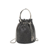 Kasee Small Crystal Top Handle Bag in Black