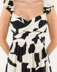 Raphi Black and White Dress