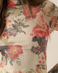 Presley Floral Mesh Top