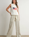 Finias Flag Print Sweater