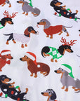 Merry Dachshund Women's Long Sleeve Pajama Set