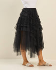 Solei Tiered Ruffle Tulle Skirt