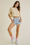 Cece Cropped Tee (multiple colors)
