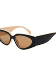 Retro Chic Narrow Bold 90s Women Cat Eye Sunglasses