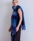 The Reykjavik Scarf Blue Check