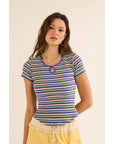 Vivi Striped Knit Top
