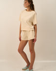 Andrea Scallop Trim Shorts