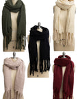 Cozy Knit Scarf with Tassels - Classical Bestseller!