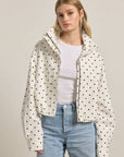 Alessia Polka-Dot Pullover Jacket