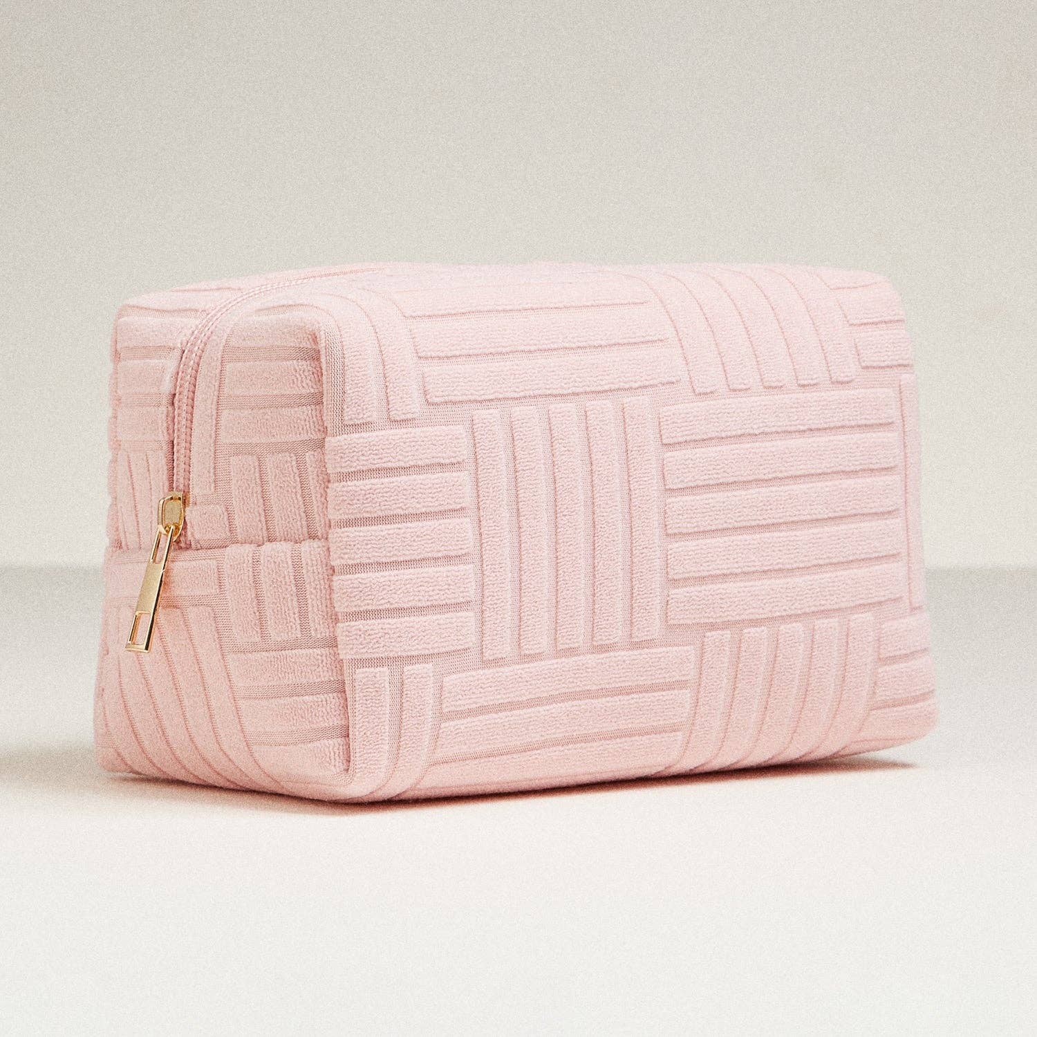 Luxe Terry fabric Makeup Bag -Medium
