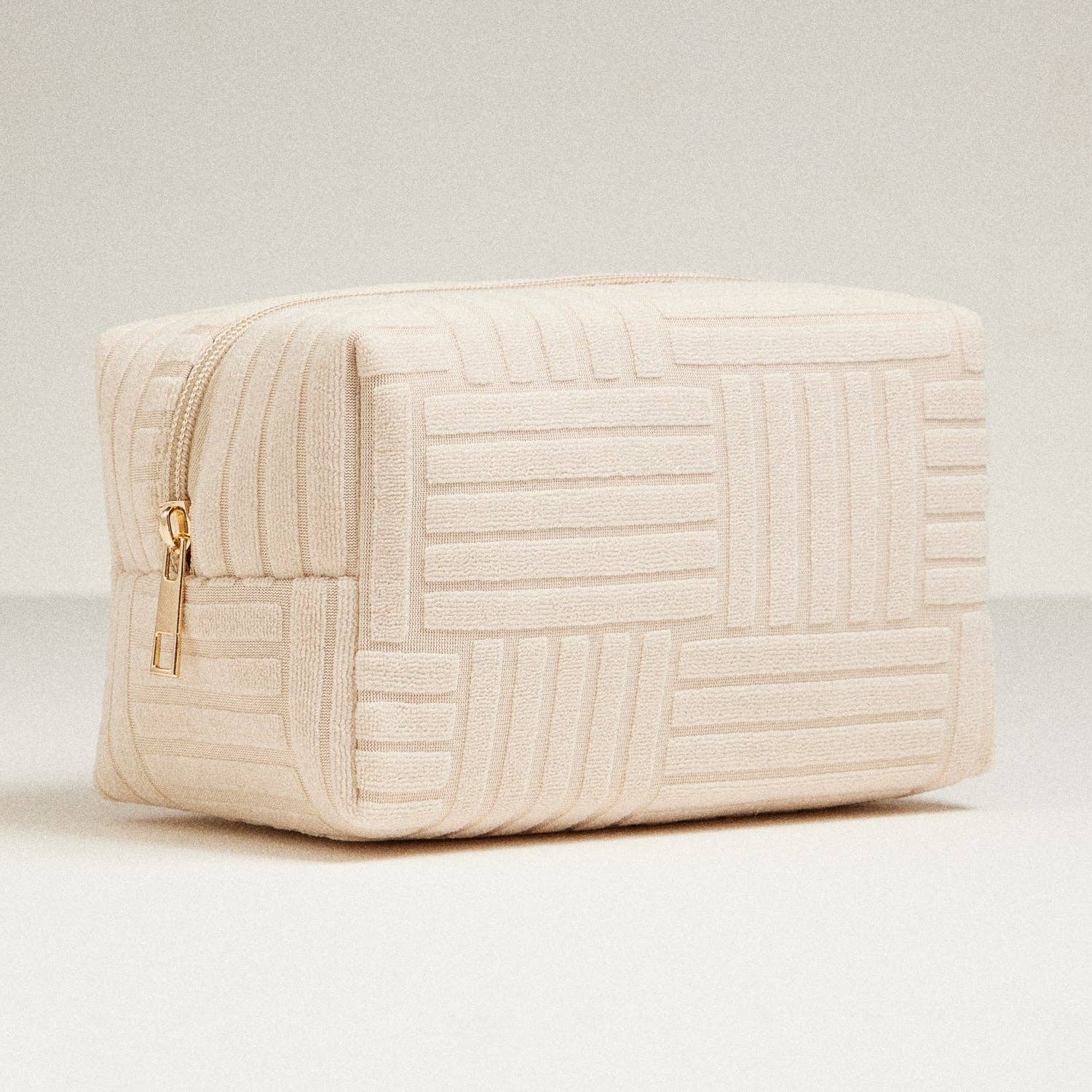 Luxe Terry fabric Makeup Bag -Medium