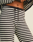 Striped Relaxed Pants with Drawstring Waist