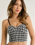 Monica Tweed Corset Top