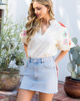 Liana Multi Colored Floral Top