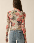 Presley Floral Mesh Top