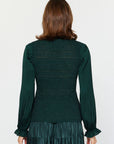 Gilda Glitter Flared Sweater