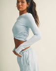 Long Sleeve Crossover Top