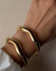 Editorial Chunky Organic Cuff- Reef- 14K Gold PVD- Recycled