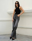 Nina High Rise Leopard Jean