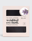 The Lavender Weighted Satin Eye Mask