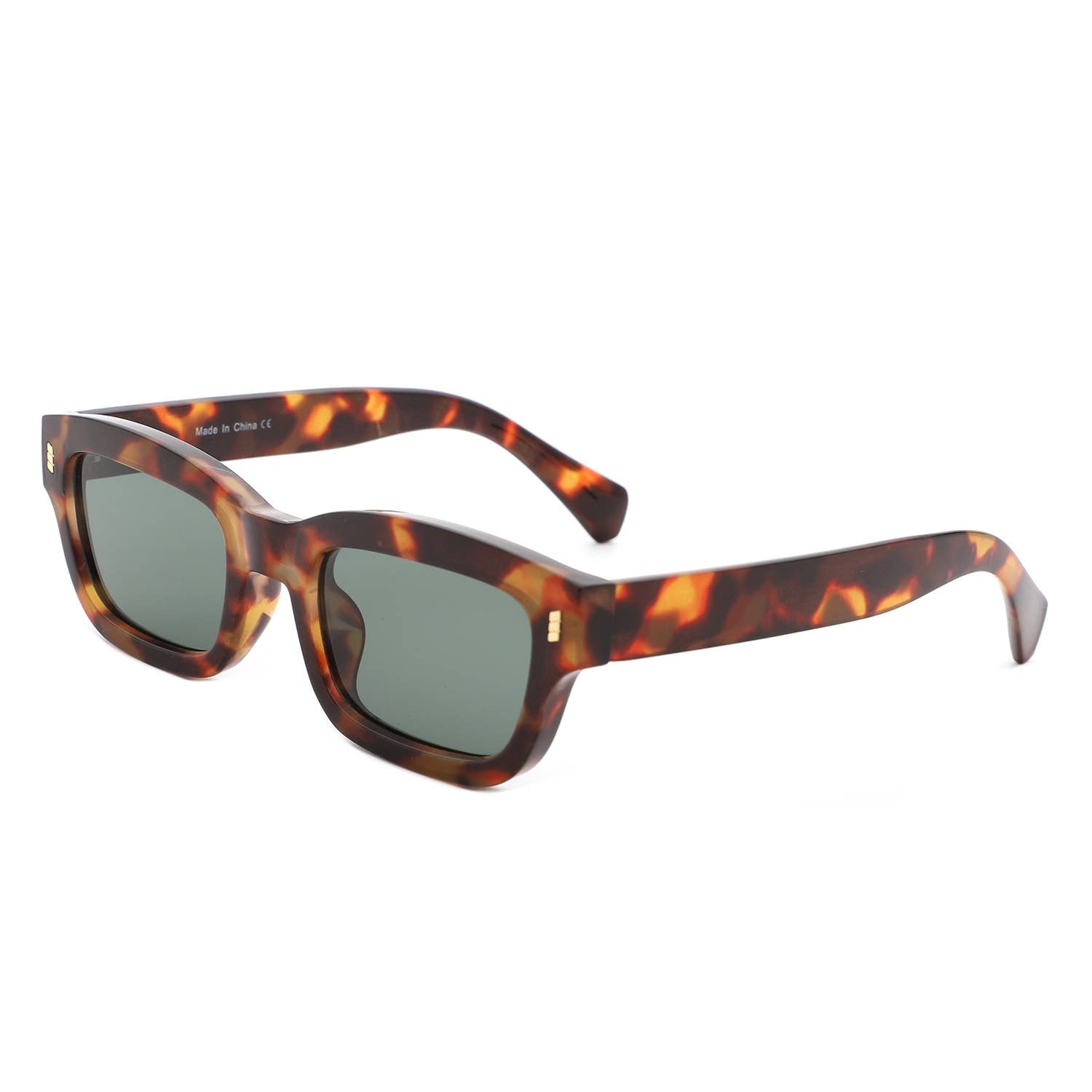 Rectangular Fashion Bold Vintage Inspired Sunglasses