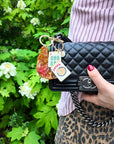 Hand-painted Mahjong Bag Charm + Keychain | Eco-Friendly