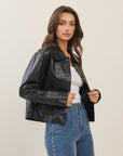 Aesha Vegan Leather Jacket