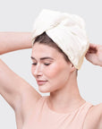 Quick Dry Hair Towel - Ivory