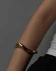 Editorial Chunky Organic Cuff- Reef- 14K Gold PVD- Recycled