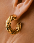 Chunky Twist Hoops