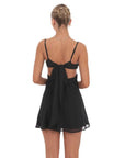 Lucy in The Sky Cutout Fit and Flare Dress in Black