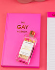 You're So F*cking Awesome - Glass Bottle Safety Matches - Pink/Yellow