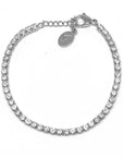 Silver Shimmer Tennis Bracelet