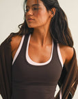 Double Layered Racerback Tank Top