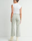 Marley Slim Wide Leg in Olive